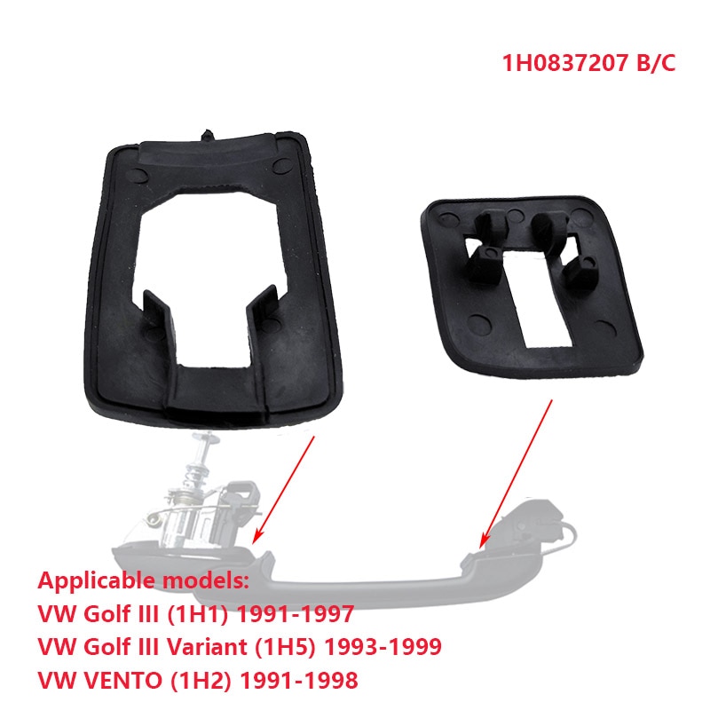 Kit de réparation de serrure de porte de voiture, pour VW Golf III Golf III Variant VENTO 1991-1999 1H0837207C 1H6 827571