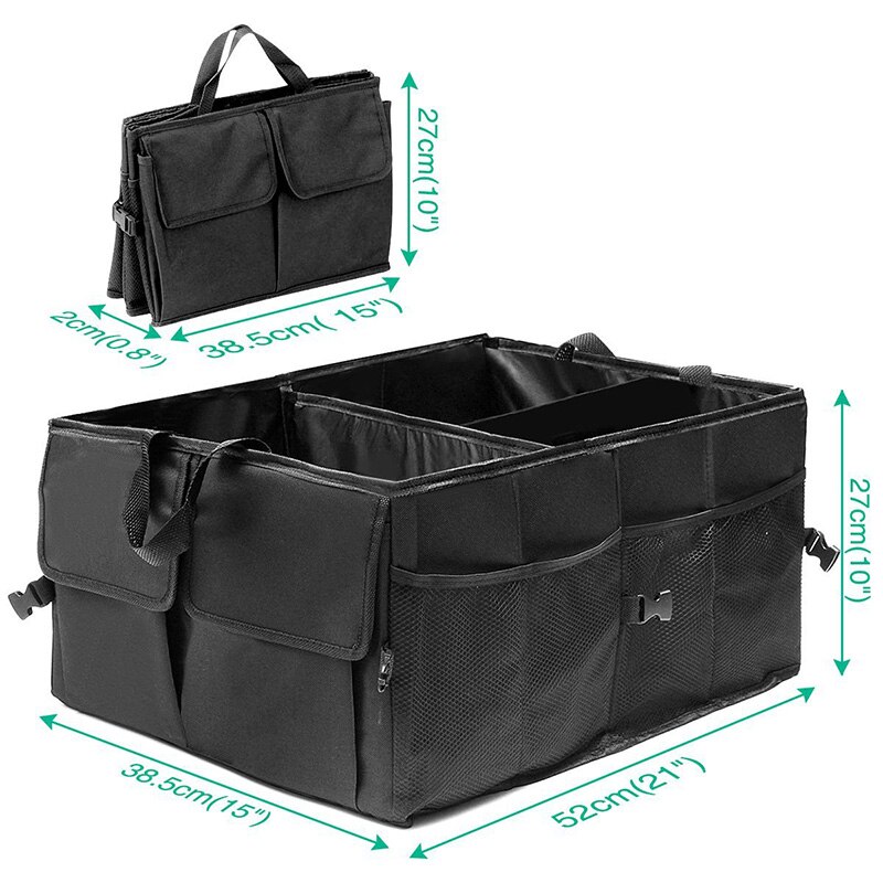 Foldable Car Organizer Trunk Box Portable Bag Storage Case Cargo Black For Auto Trucks SUV Trunk Box Box