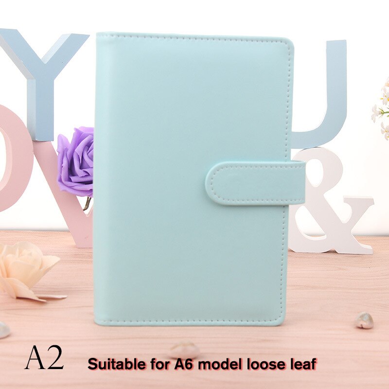 Funda de cuero para agenda A6/A5, carpeta de almacenamiento, agenda Personal: A2