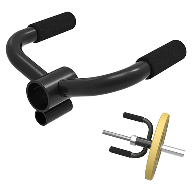 Barra en T de 25/50mm, accesorio para mina de tierra, mango de mancuerna multiagarre para ejercicios de tríceps en cuclillas Deadlift, equipo de Fitness para gimnasio en casa: Double handle