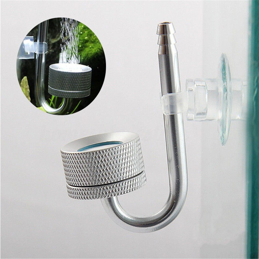 Mini Reactor Diffuser Plant CO2 Fish Tank U Shape Aquarium Suction Moss Atomizer Universal Aluminum Alloy Regulator