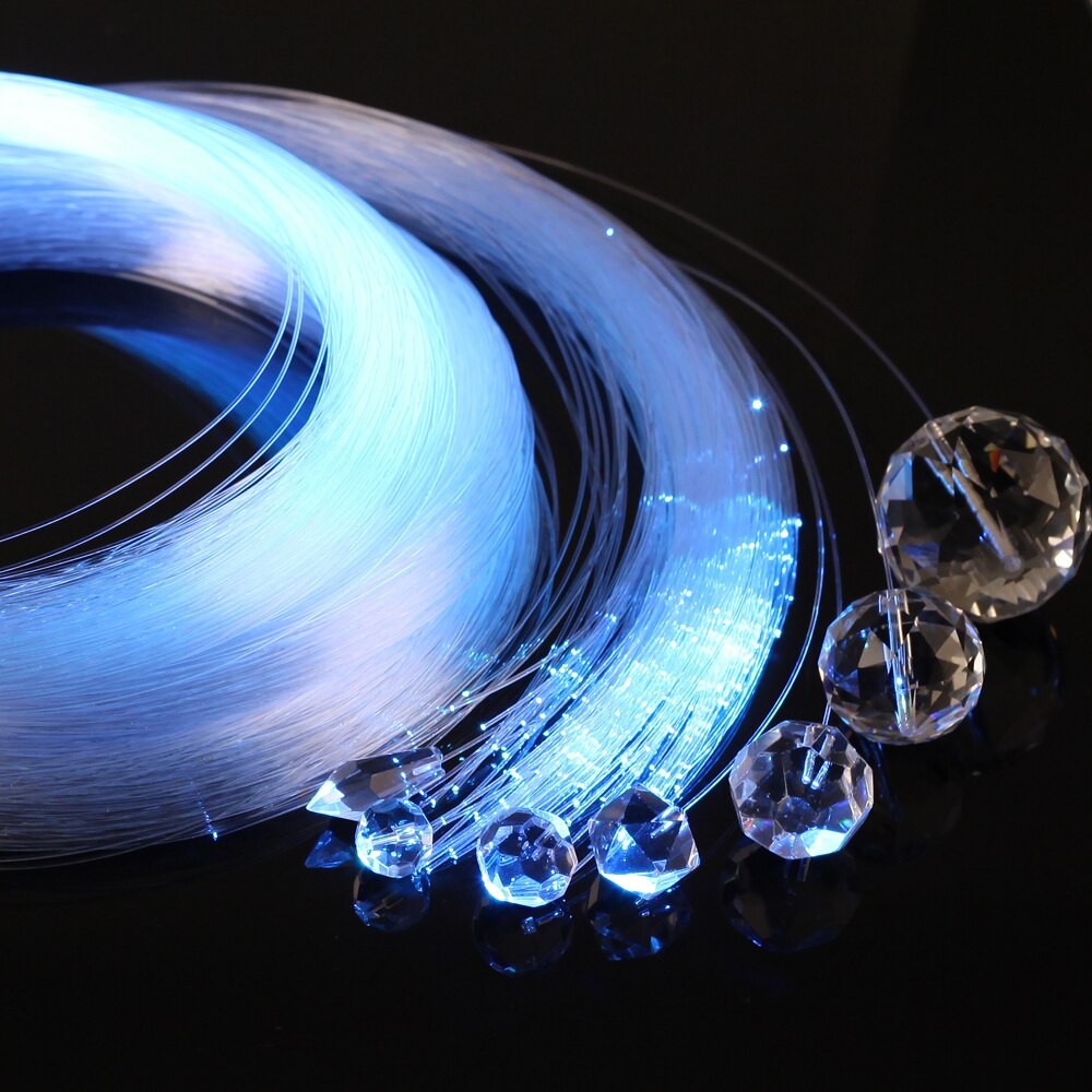 0.75mm ende lys pmma optisk fiber til belysning dekoration