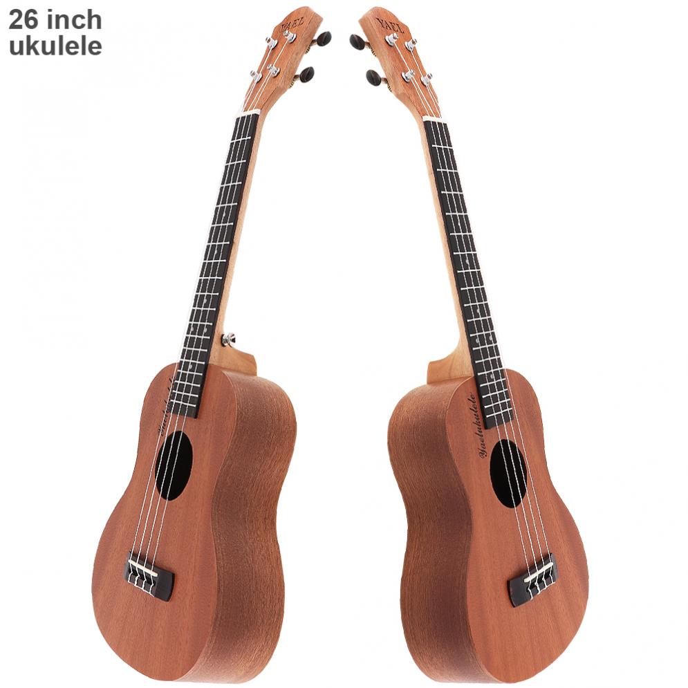 26 Inch 18 Fret Tenor Ukulele Acoustic Guitar Sapele Wood Ukelele Hawaii 4 String Guitar