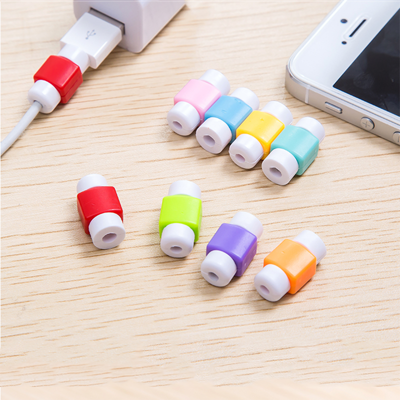 10pcs Cute Cable Organizer Office Desk Set Stationary Silicone USB Cable Winder Wire Protector Holder Clip Wrap Cord Accessories