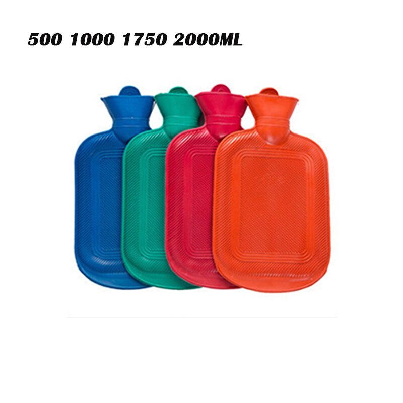 500 1000 1750 2000ml tjocka vattenflaskor vintervarma för tjejer kvinnor smärtlindring säng hand fötter vattenpåse färg slumpmässigt
