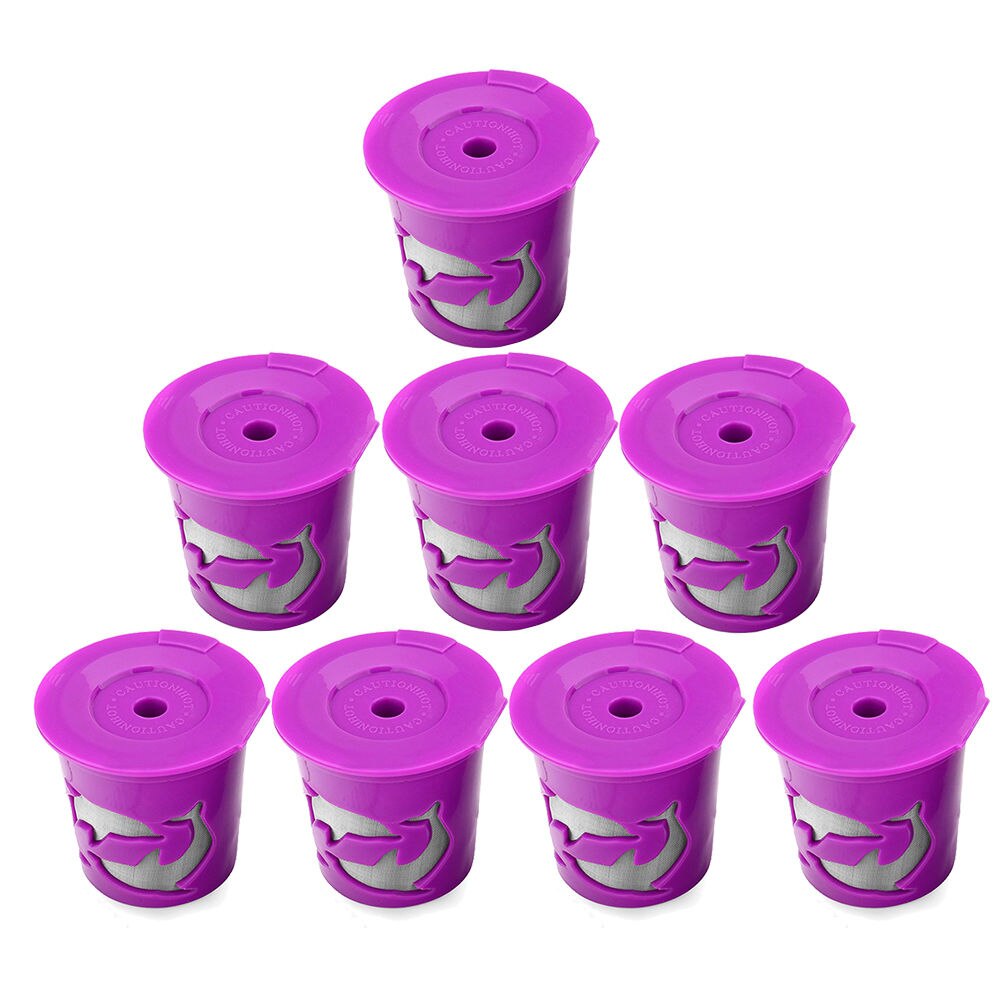 Keurig – capsules de café rechargeables, filtre k-cup réutilisable pour 2.0 et 1.0 brasseurs, tasse K réutilisable pour machine Keurig k-carafe doseur: 8pcs