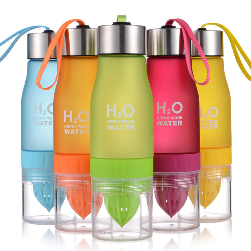 650ml Wasser Flasche Gepressten Saft Zitrone Saft Wasser Flasche Obst Infuser Trink Für draussen Sport Mein Shaker Trinken Flasche