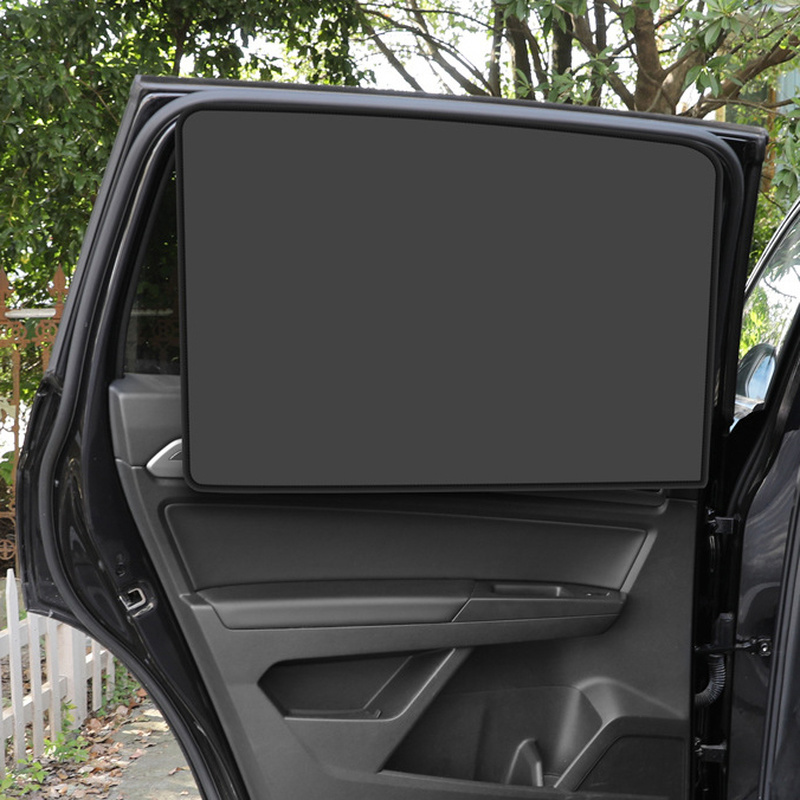 Magnetic Car Sun Shade UV Protection Covers Sunshade Side Window Curtain Mesh Sun Visor Full Blackout Summer Full Blackout Film