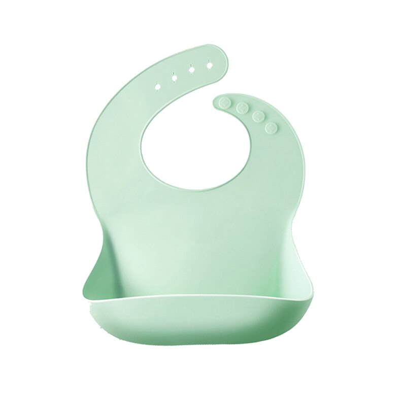 Bavoirs en Silicone pour enfants | Vaisselle d'alimentation en Silicone pour bébés, bavoirs de bébé en bas âge, alimentation petit déjeuner: mint