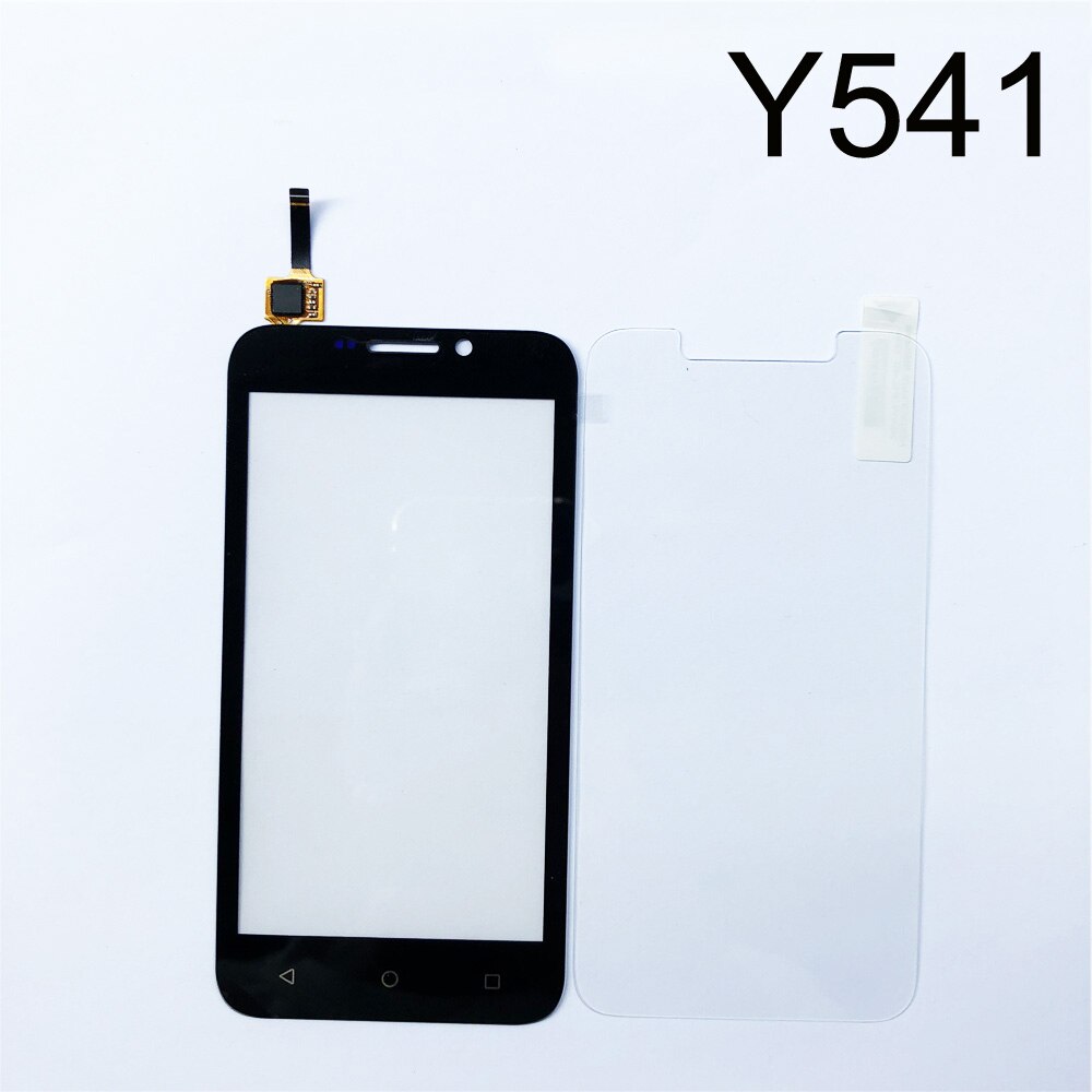 Touch Glass For Huawei Ascend Y530 Y540 Y541 Y560 Y625 Touch Screen Digitizer Pane Panel Replacement Free Tempered glass Film: Y541 Black