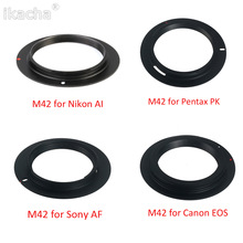 Metal M42 Lens Adapter Ring Mount for M42 to for EOS AI AF PK for Canon Nikon Sony Pentax Camera