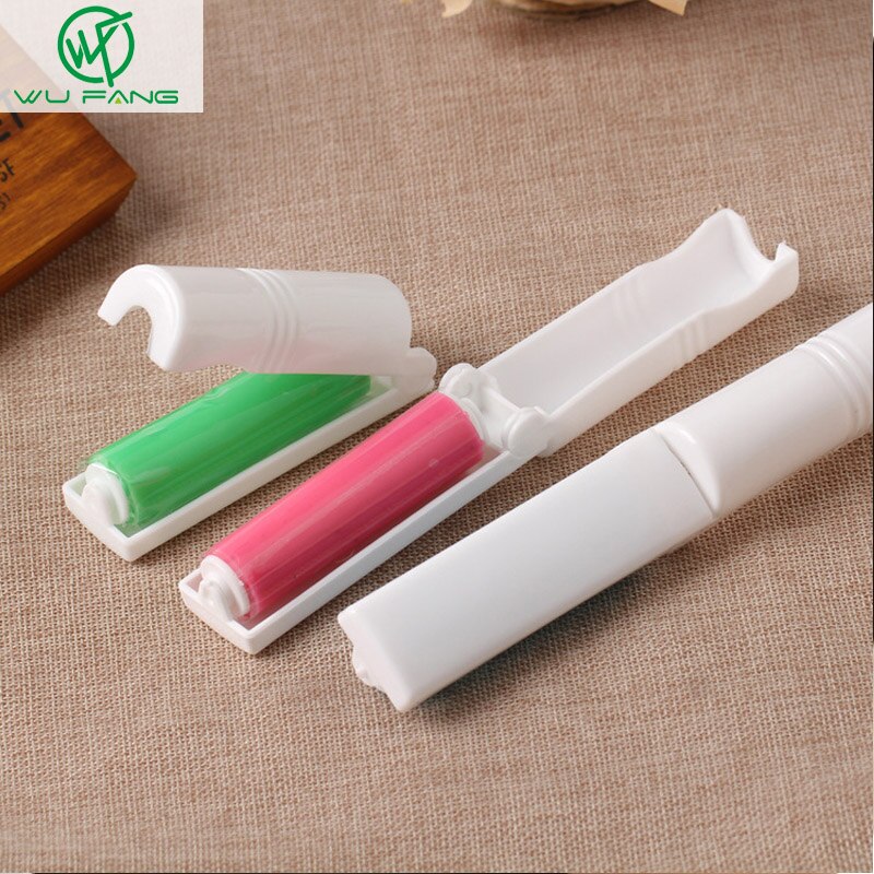 1Pcs Opvouwbaar Wasbare Hair Kleverige Wol Stof Catcher Gerecycled Drum Borstels Draagbare Stof Lint Rollers Voor Kleding