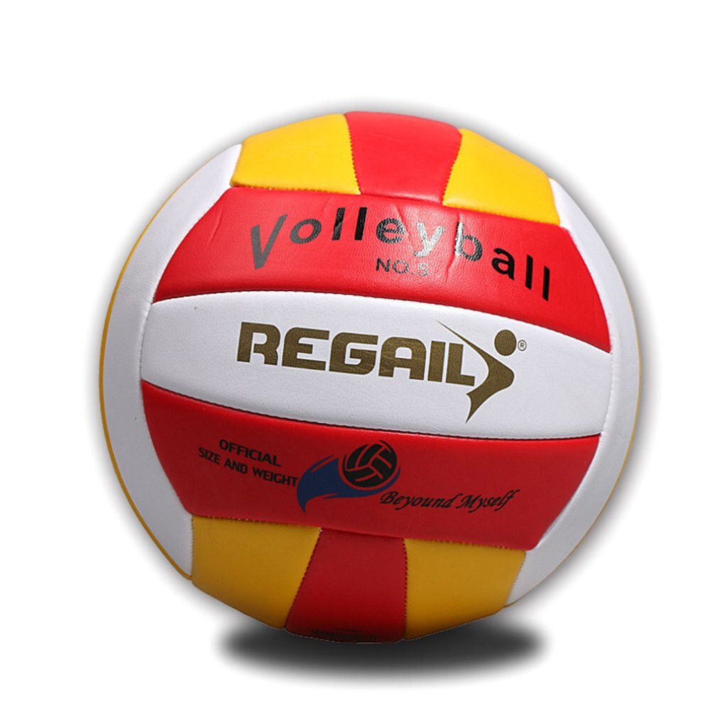 Student Training Volleyball Pu Volleyball Machine Seam Senior Volleyball Thickening Volleyball: Red