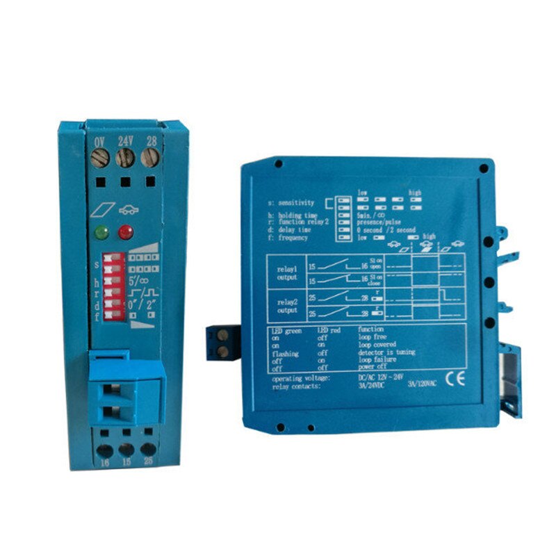 12 v/24 V Single Channel Metaaldetector Voertuig Loop Detector 50 M loop kabel draad voor Voertuig Parking Controlesysteem