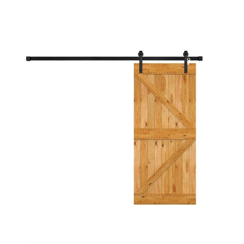 1.5M/1.83M/2M Sliding Barn Door Hardware Roller Track Rail Kit Set for Closet Cabinet Sliding Door Fittings Door System