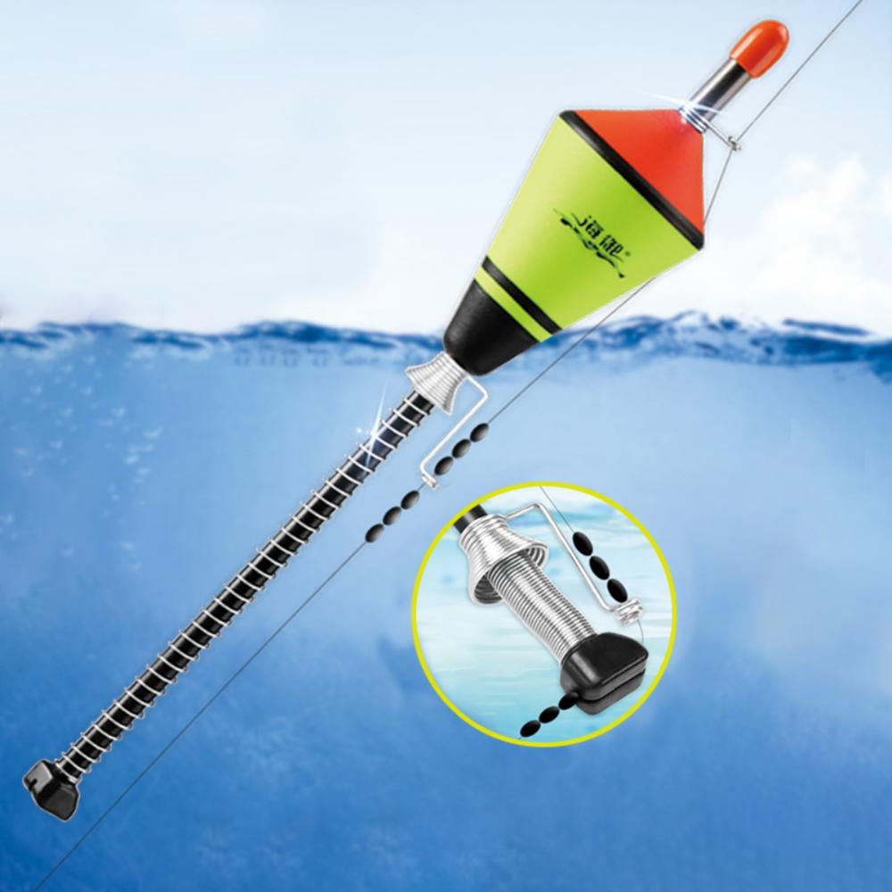 Flotador automático portátil para pesca de Río y Lago, conjunto de acero inoxidable para pesca de carpa, boya Vertical, dispositivo de alarma para mordedura