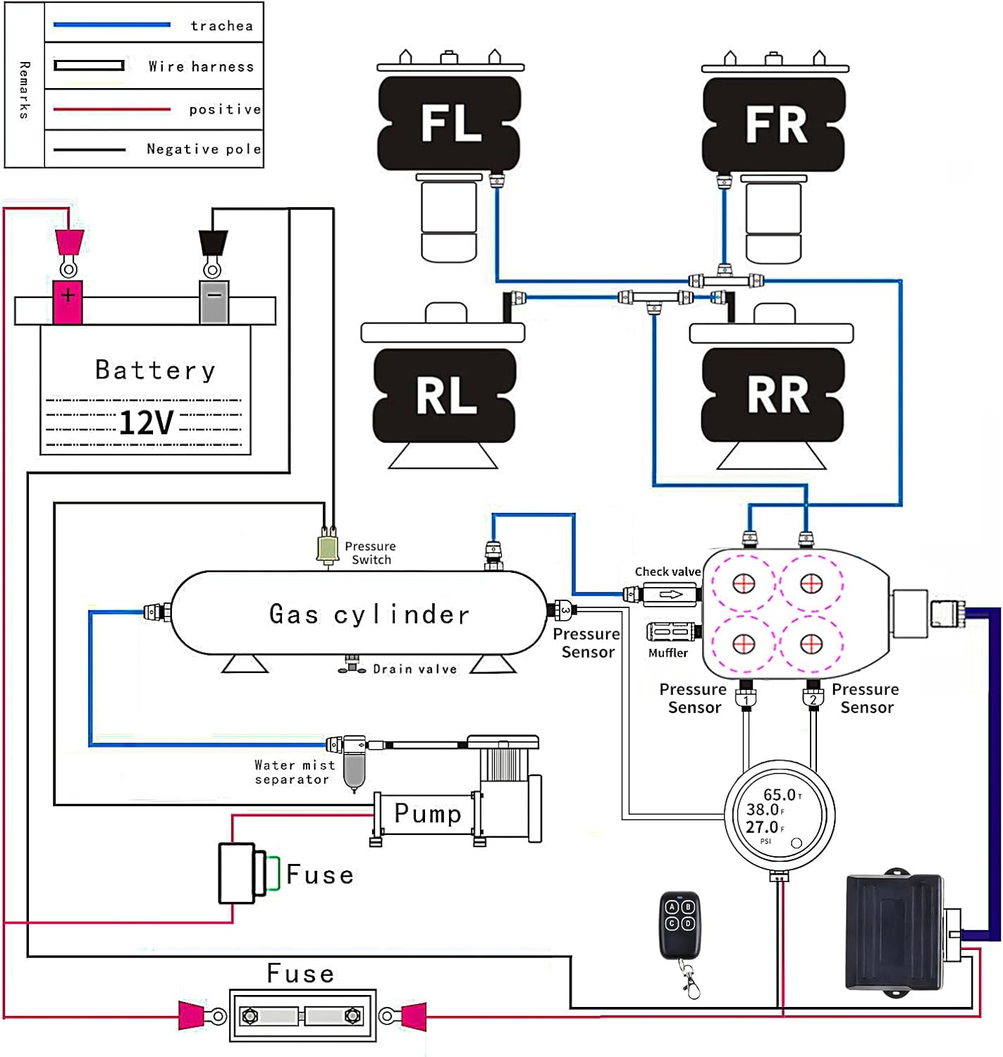 3 Gallon 4 Gallon 5 Gallon Aluminum Air Cylindern Silver Air Tank Pneumatic Air Suspension Tank Air Horn Tank 1/4 NPT Holes