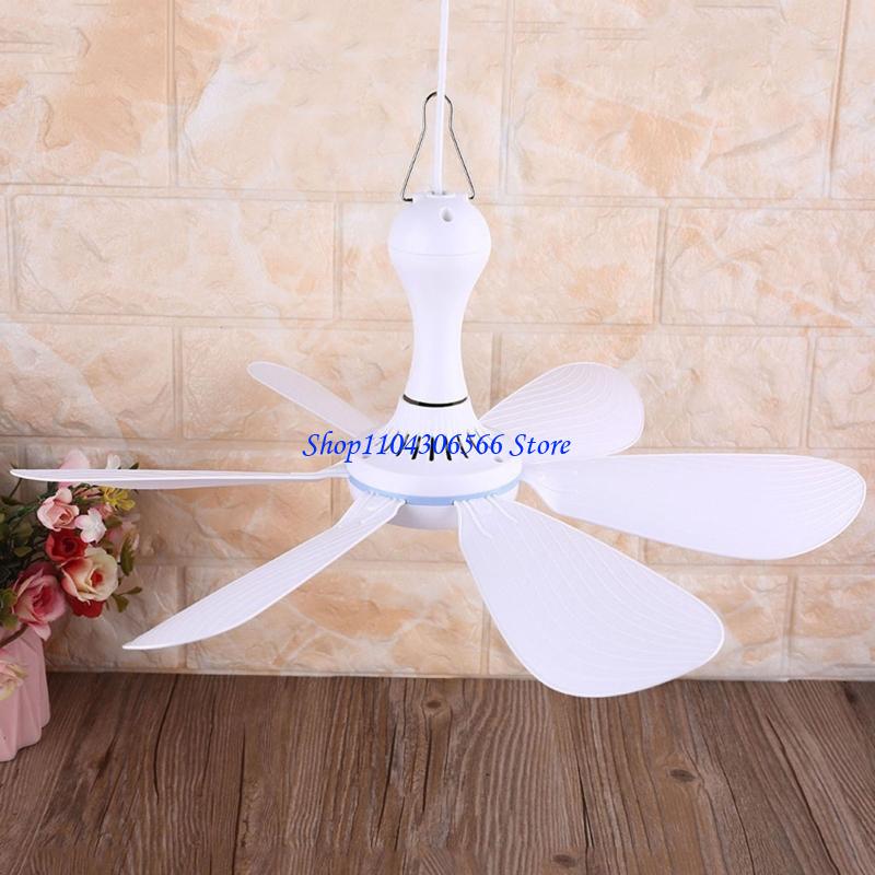02dd 16.5in ventilatori portatili a baldacchino, ventilatori da soffitto, 5w ventilatori da appendere al gazebo usb per dormitori