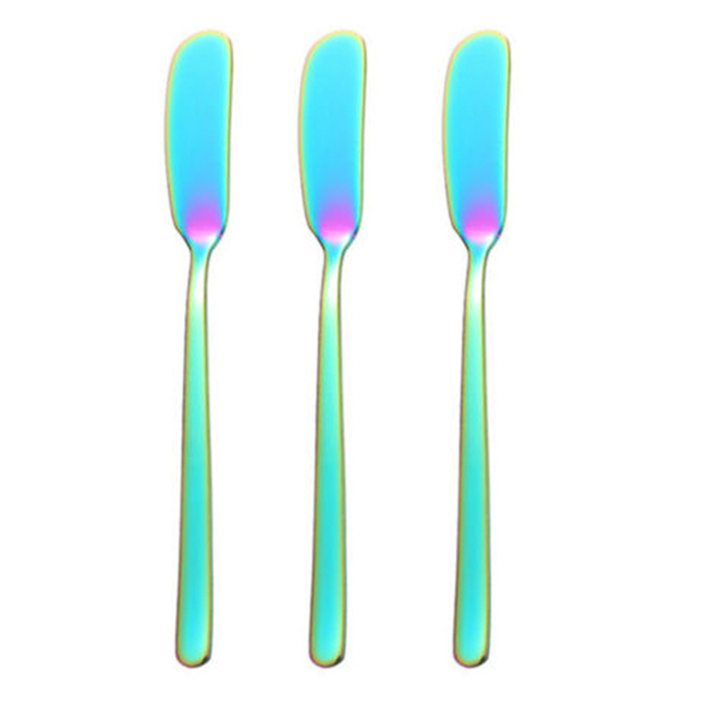 3x kök rostfritt stål smörskärare kniv sylt ost spridare spatel verktyg rostfritt stål