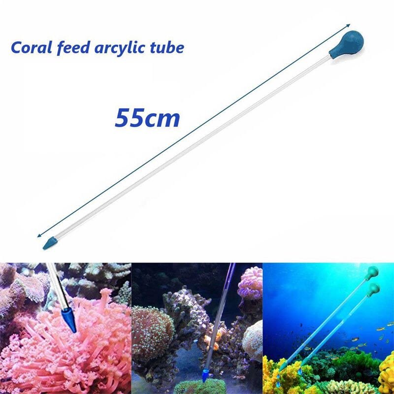-acrylic coral feed tube flytende gjødsel legge til rev tank ferskvann , 55cm/21.6 tommer