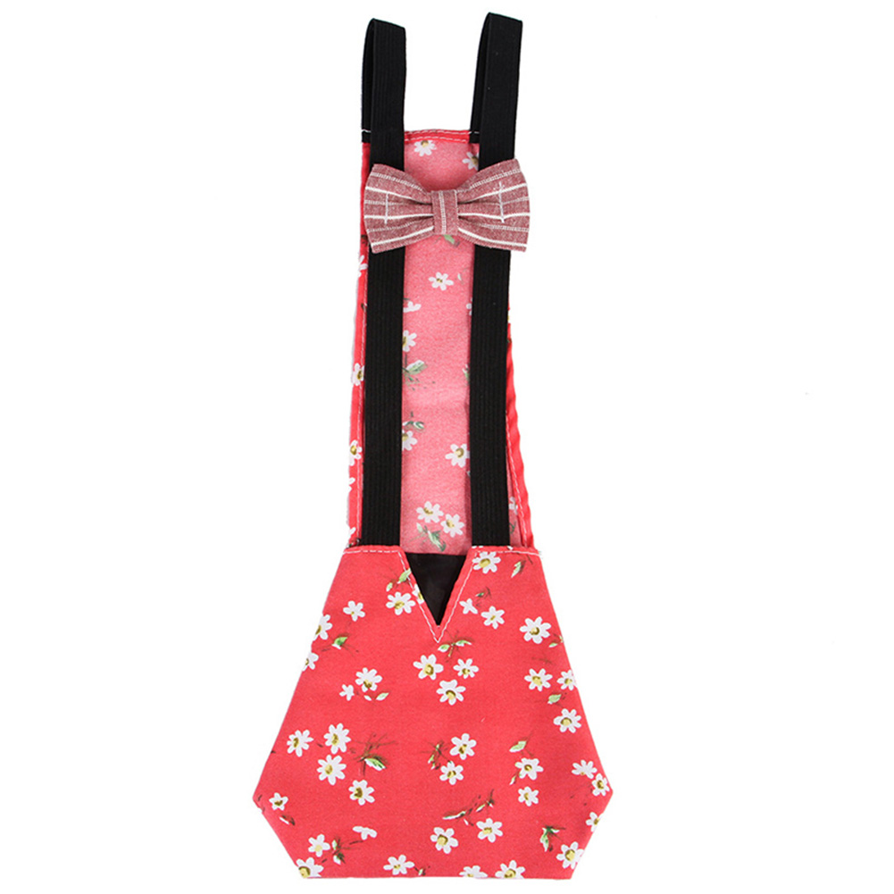 Washable Pet Diaper Wearable Poultry Diaper Duck Hen Goose Defecation Positioning Diapers MYDING: Red / M