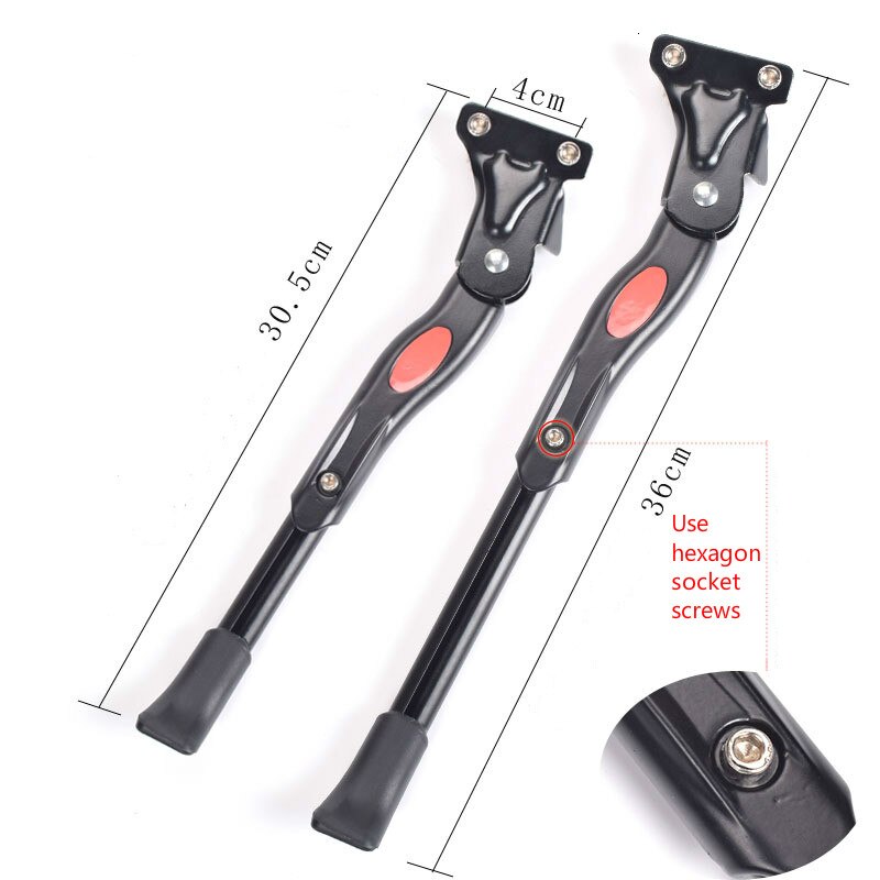 Adjustable Aluminum Bicycle Kickstand Parking Rack Bike Support Side Kick Stand Mountain Road Bike Cycling Accessories