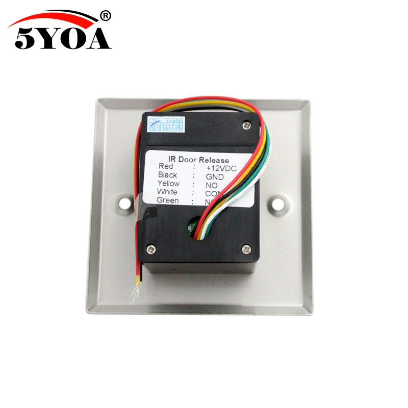 No Touch Exit Button Square Stainless Steel Metal Touchless Door Release Switch IR Contactless Infrared