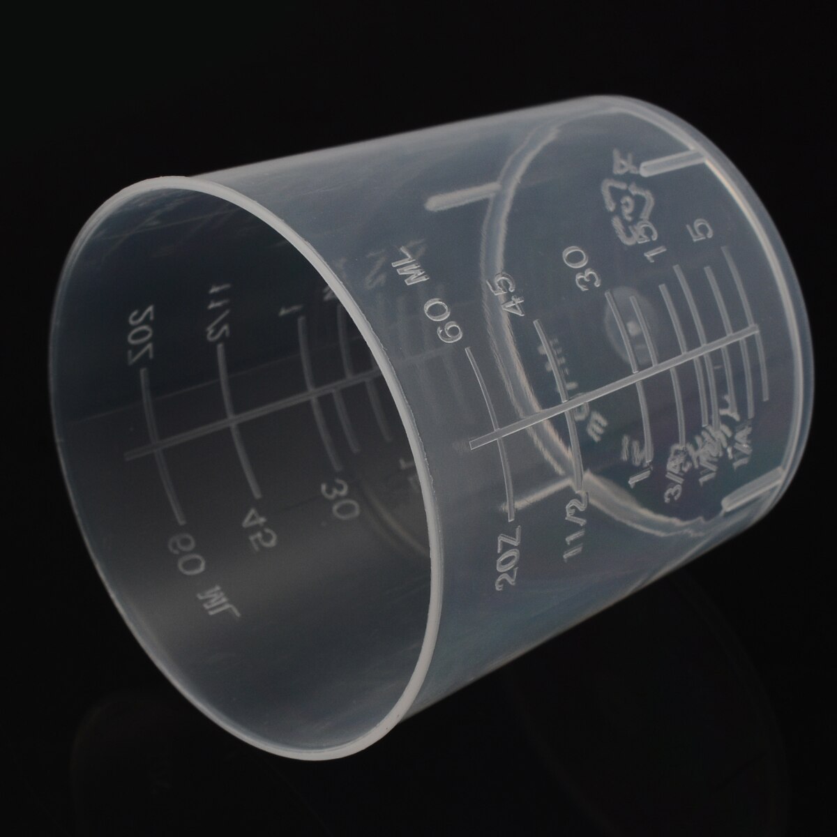 10PCS Plastic Digital Measuring Cup 60ml Scale Measure Clear Cup Liquid Container Graduated Beaker For Kitchen Cooking Tools