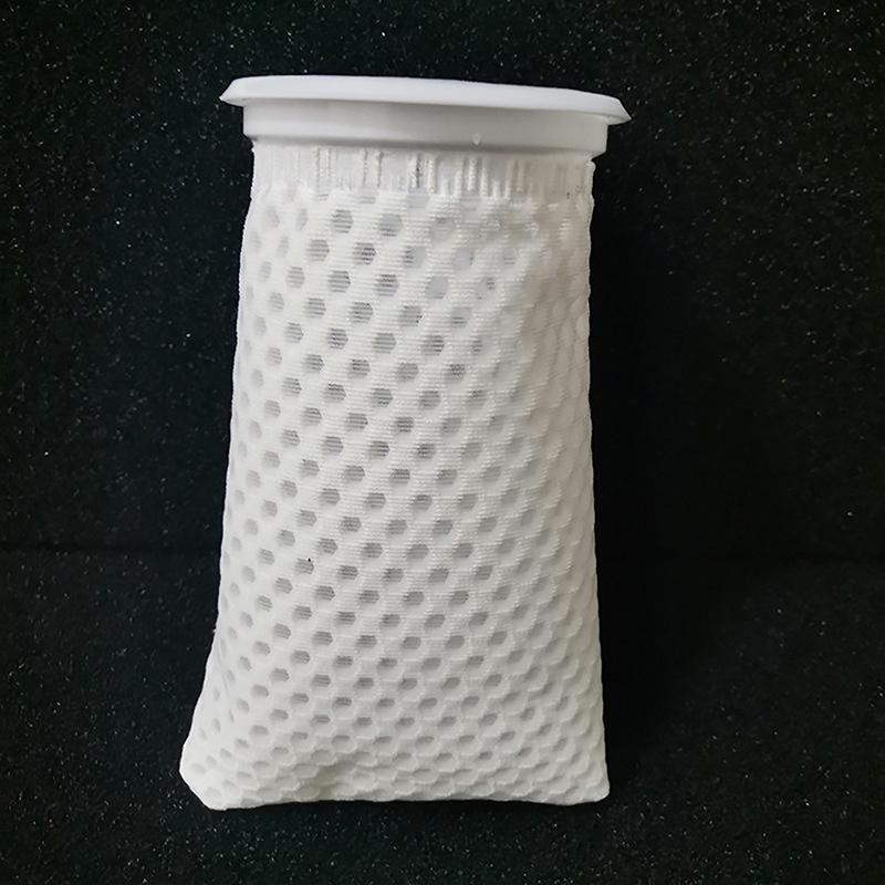 Anti-Überlauf-Aquarium-Filter beutel Waben-wasch nackter wieder verwendbarer Netzschaum-Teppich-Socken beutel für Fisch-Marine-Filtersystem: Grau