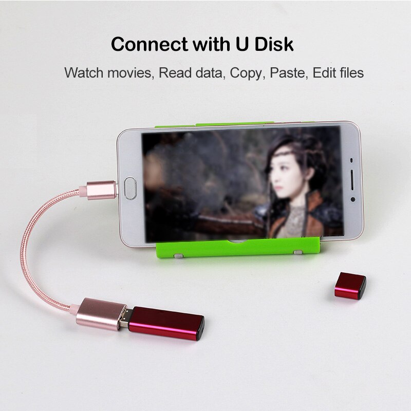 USB Type-C OTG Adapter Cable for Samsung Galaxy Tab S4 S5e S6 S7 Lite FE A 8.0 8.4 10.1 10.5 A7 USB C Cable Tablet OTG Converter