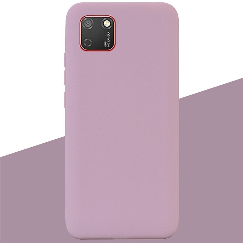 Soft Silicone Case For Huawei Y5p DRA-LX9 Case Silicone Back Cover Y5 p Phone Case For Huawei Y5P 5.45 Cover Coque Shell: 15 Lotus Pink