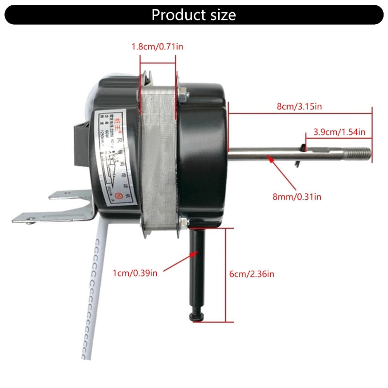 Elektrischer Lüftermotor, Doppellager-Fernbedienungsmotor, 60 Wandventilator, Bodenventilator, 18 P, Stehventilatormotor, Ersatz