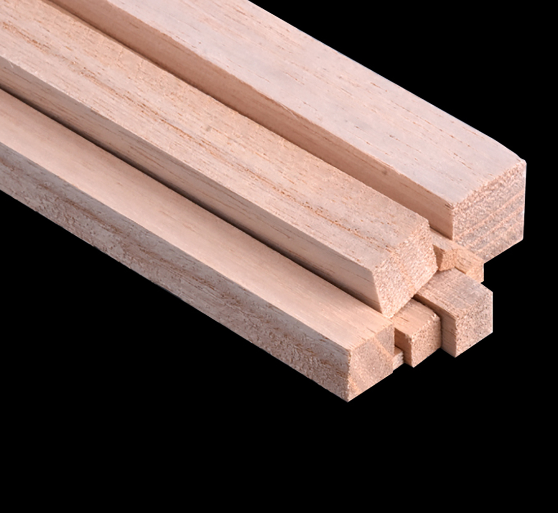 Länge 250 mm, massiver quadratischer Holzstreifen, kleine HolzstäSein, DIY-Modell, Material, Handwerk, Dekoration, Herstellung von Teilen, 2/3/4/5/8/10/12/20 mm