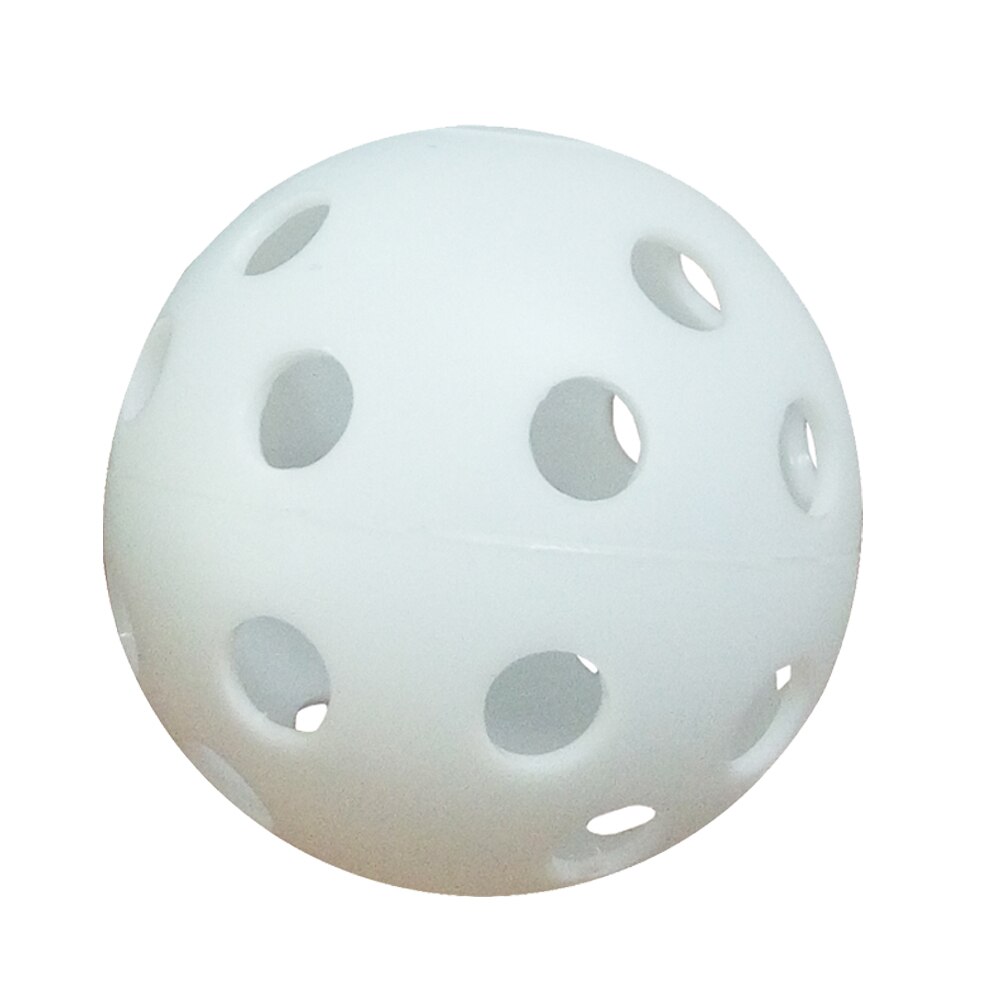 Pallina da golf vuota in plastica da 50 pezzi con sfera da golf vuota pratica accessori per la pratica del golf interno pallina da golf resistente leggera: bianca