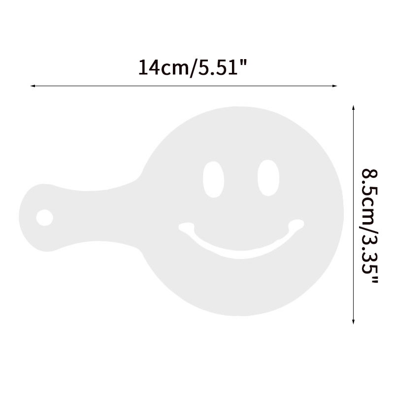16 stk kaffe tegning cappuccino form fancy kaffe print model skum spray kage stencils pulveriseret sukker si værktøjer