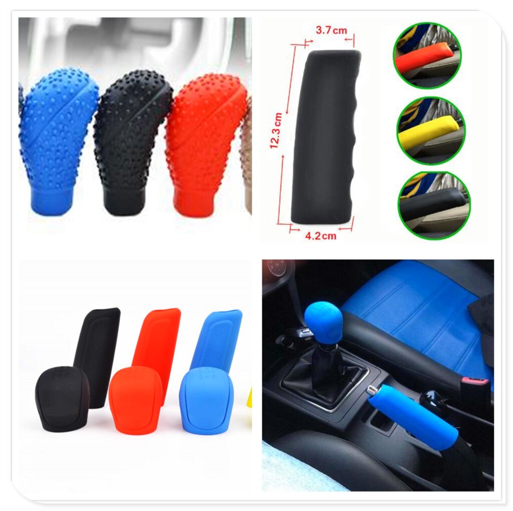 Bil gummi gearknop dæksel håndbremse til volvo  s90 xc90 xc xc70 v70 s80 stationcar you universe  c30 s80l c70 v50 s40
