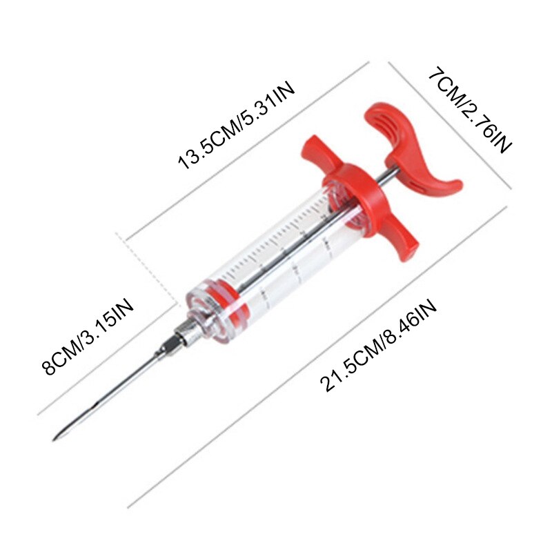 Meat syringes Kit sauces marinades Party Turkey Needles steak Injector Chicken Roast Kitchen Cooking Injection Spices