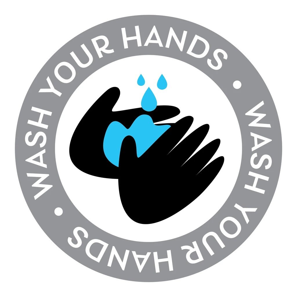 Wash Hands SIGNS Distancing Wash Your Hands Window Glass Decal Quotes & Words fast ship enough stock: Default Title