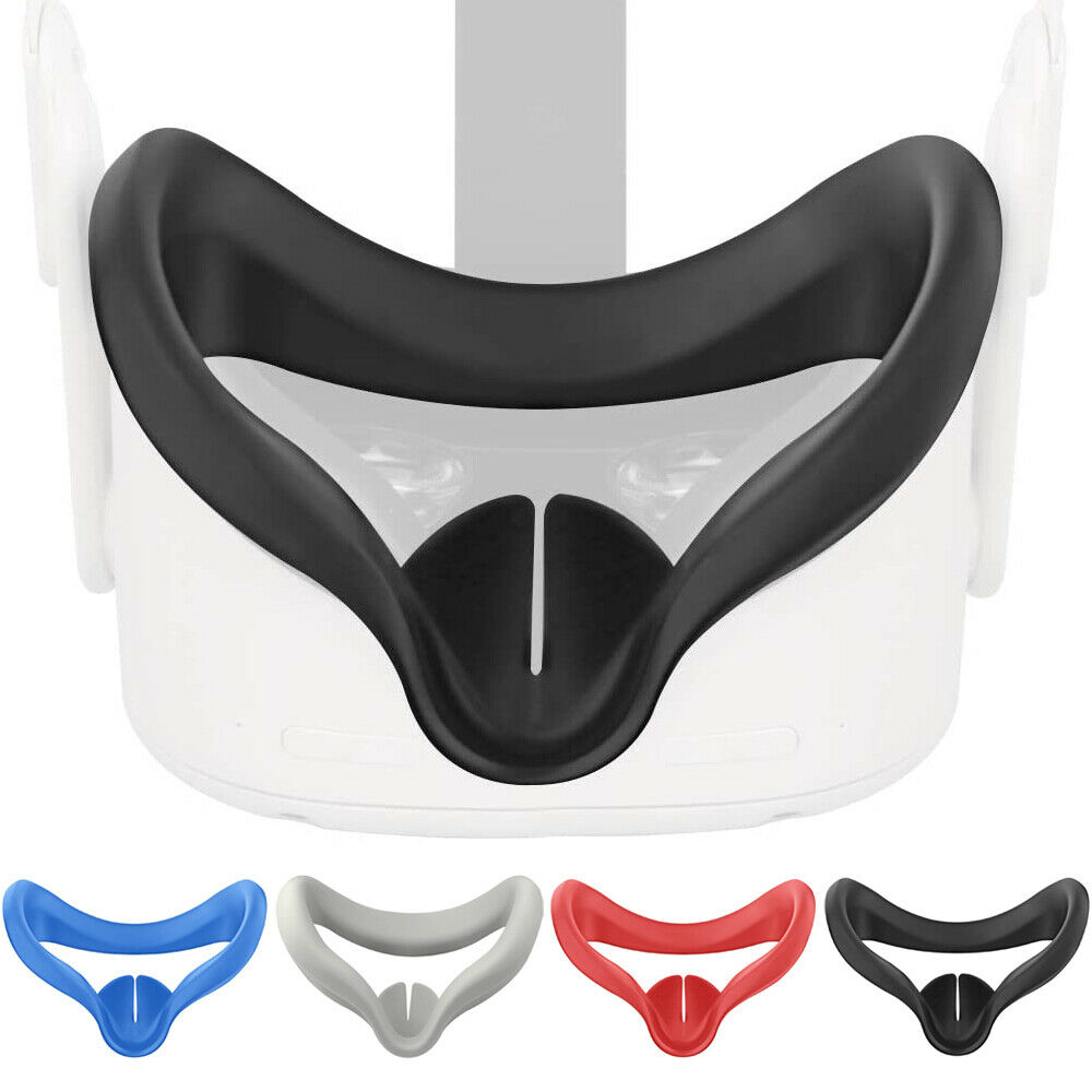 1PC Soft Silicone Eye Mask Cover For Oculus Quest 2 VR Glasses Anti-sweat Anti-leakage Light Blocking Protective Eye Cover Pad