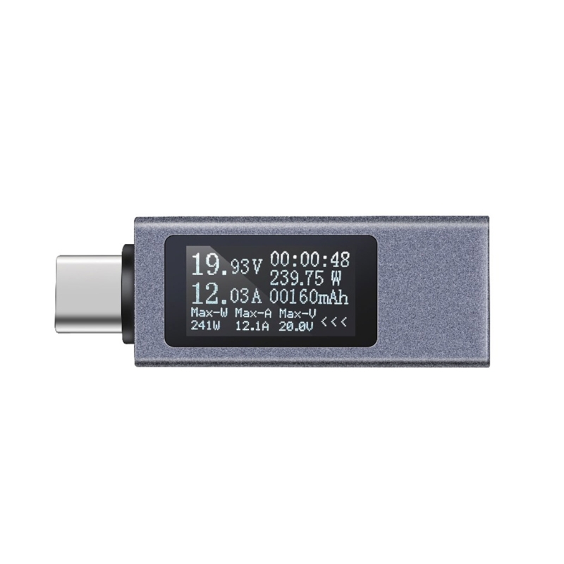 Kowsi usb telefonopladningsdetektor usb tester spændingsstrømstester usb checker usb c meter voltmeter amperemeter