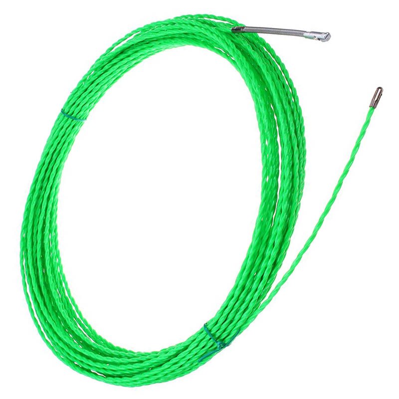 5 Om 50 Meter 5Mm Groene Glasvezel Kabel Push Trekkers Duct Rodder Vis Tape Draad Pom Vis Gelijkspel Tape elektrische Kabel Puller