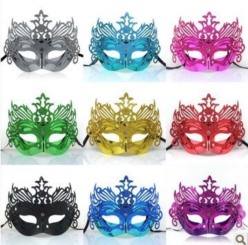 Bloemen Keizerskroon Phantom Venetiaanse Eye Masker Maskerade Vrouwen Prinses Kroon Filigraan Bruiloft Masker