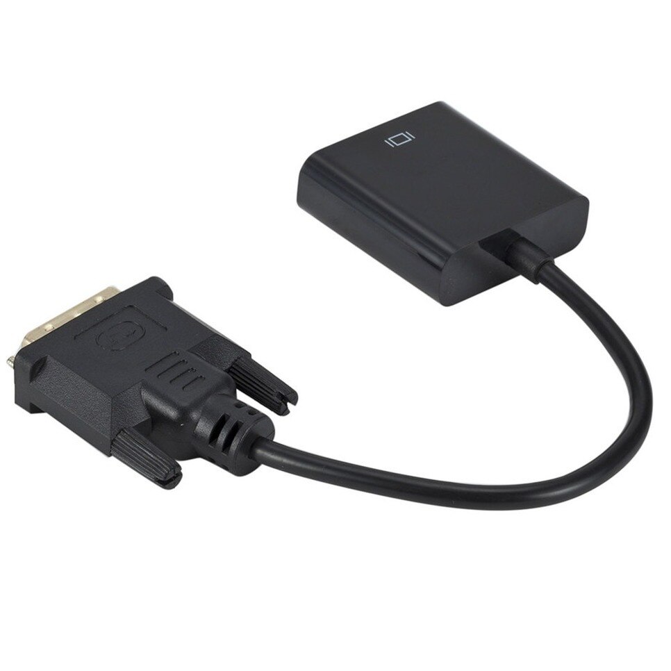 BGGQGG DVI Male to VGA Female Adapter Full HD 1080P DVI to VGA Adapter 25Pin to 15Pin Cable Converter for PC Computer Monitor