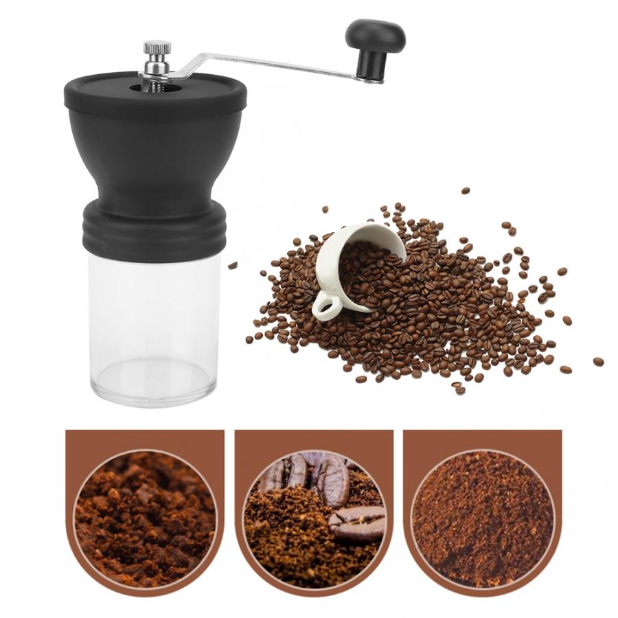 100G Handkoffiemolen Verstelbare Afneembare Koffieboon Mill Grinder Hand Aangezwengeld Kruiden Moer Zaad Koffie Grind Keuken tool