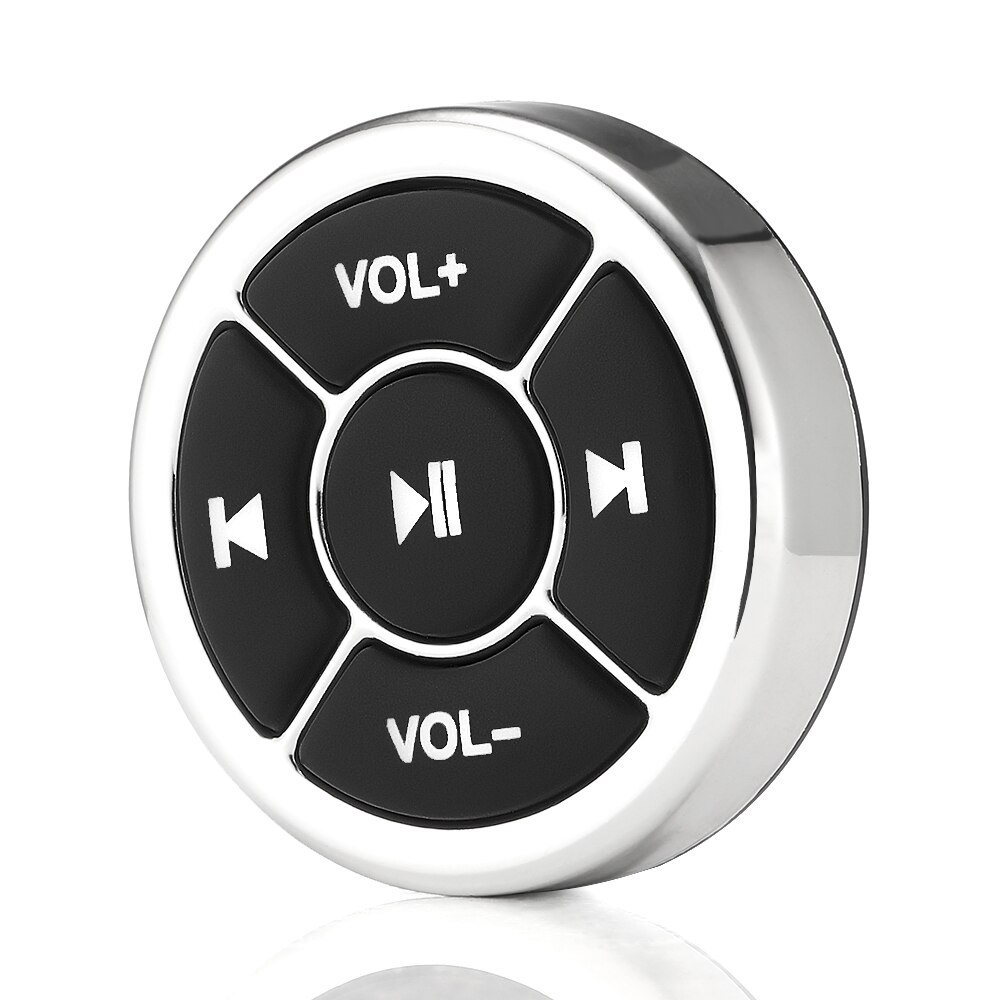 Volante inalámbrico con Bluetooth, control remoto para coche, motocicleta, bicicleta, MP3, para IOS, Android, tableta