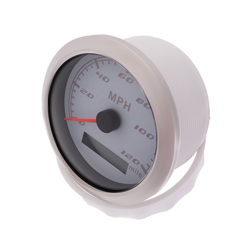 Waterdichte Auto Boot Snelheidsmeter Gauge 316 Rvs Bezel Snelheid Kilometerteller 30/60/120 Mph Zonder Gps Antenne Fit Voor 9 ~ 32V
