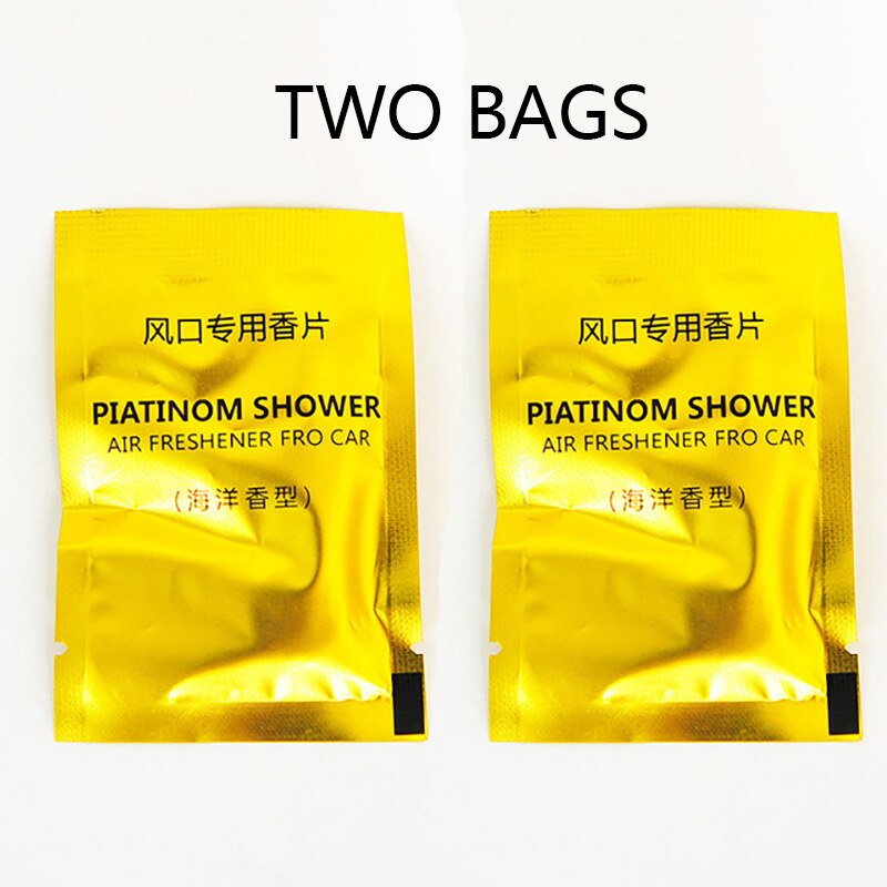 4 stk bilutløpsventilasjon parfymeklipp liten tusenfryd klimaanlegg aromaterapi klipp bil interiørdekorasjon forsyninger luftfriskere: Duftende te 2 poser