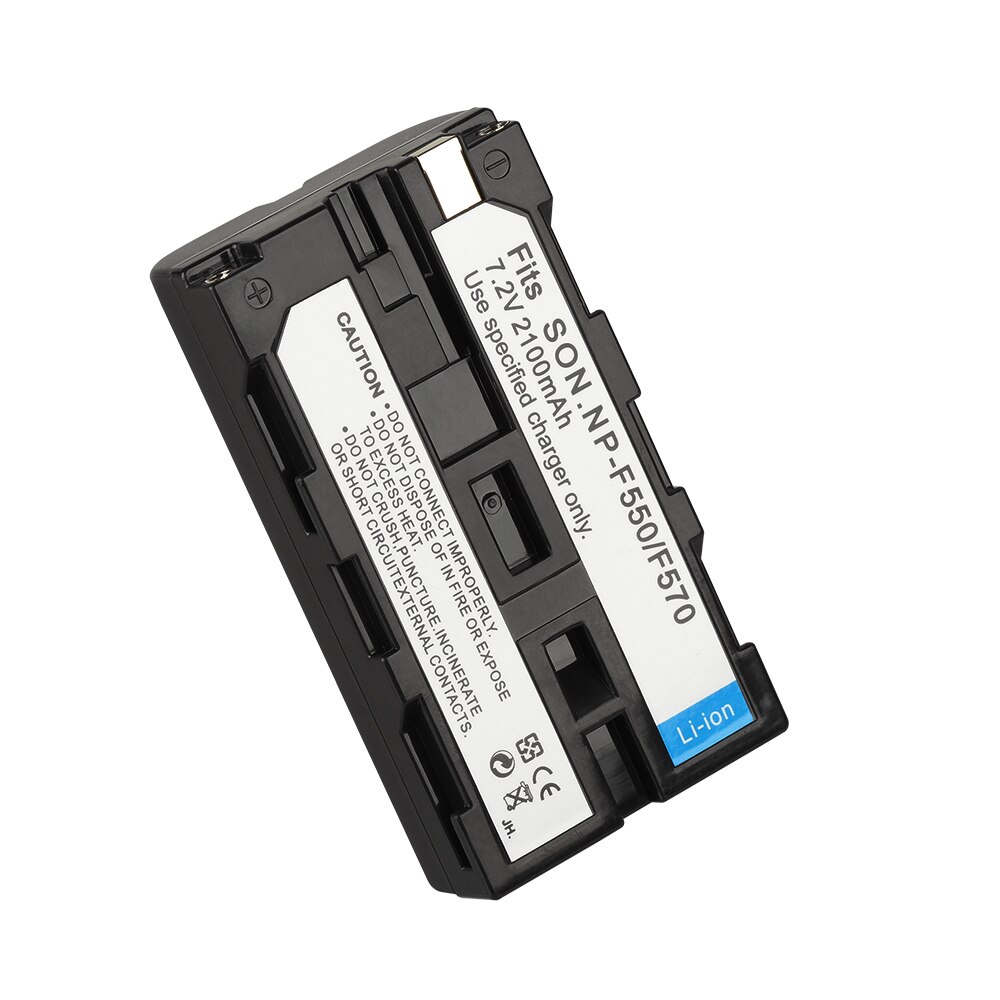Coolshow Rechargeable Batterie pour Sony NP F330 F530 F570 F730 F750 F770 F970 QM91D CCD-RV100 TRU47E 2100mah Batteries de Caméra: 1 Battyer