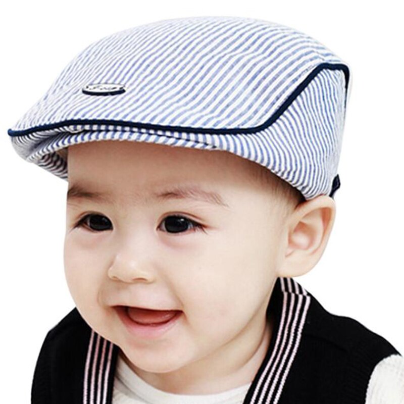 Baby hattar söta barn randig klassisk stil keps småbarn vår sommar basker baseball kepsar för flickor pojkar