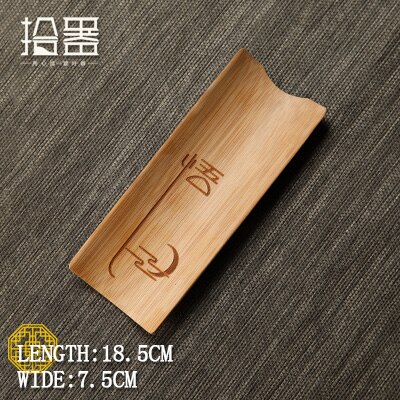 Thé sculpté en bambou fait à la main, fait de bambou naturel, tasse à thé Lotus Zen, accessoires pour service à thé: 04
